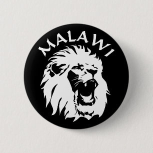 Badge Rond 5 Cm Lion du Malawi