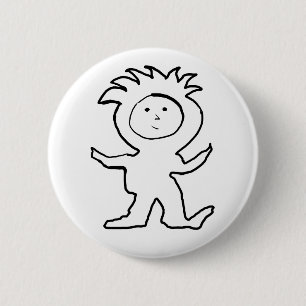 Badge Rond 5 Cm Lion Jammies Kid