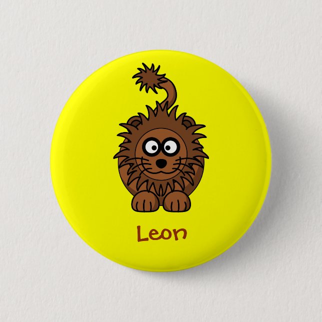 Badge Rond 5 Cm Lion royal (Devant)