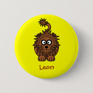 Badge Rond 5 Cm Lion royal