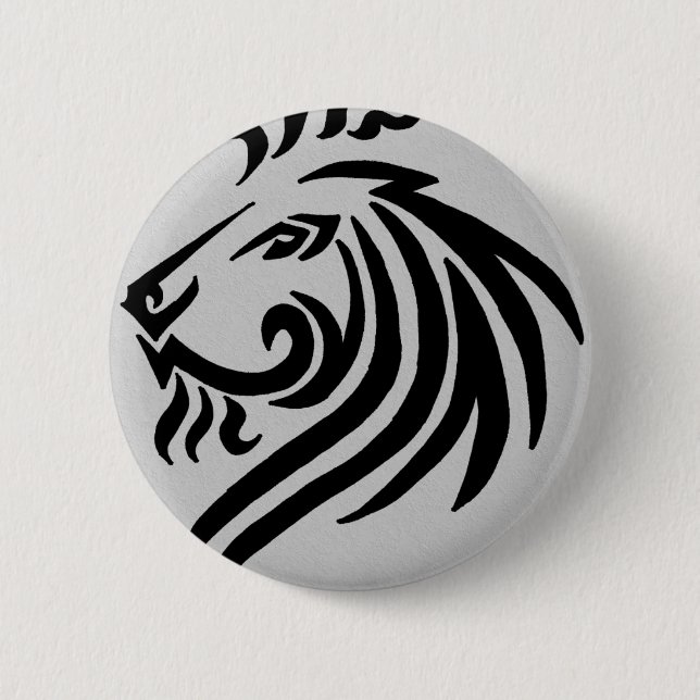 BADGE ROND 5 CM LION TRIBAL (Devant)