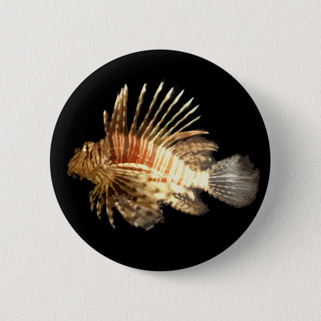 Badge Rond 5 Cm Lionfish (Devant)