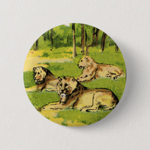 Badge Rond 5 Cm Lions