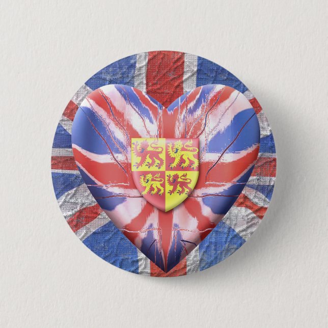 Badge Rond 5 Cm Lions de Gallois (Devant)