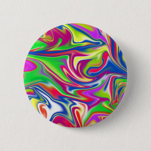 Badge Rond 5 Cm Liquide de bonbons marbrés,_