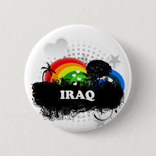 Badge Rond 5 Cm L'Irak fruité mignon