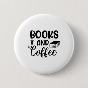 Badge Rond 5 Cm Lire des livres d'art et café