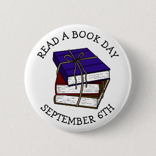 Badge Rond 5 Cm Lire la journée du livre 6 septembre