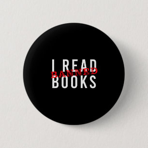 Badge Rond 5 Cm Lire les livres interdits professeur lisant un liv