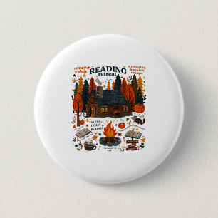 Badge Rond 5 Cm Lire Retraite Ghost Lire plus Livres Drôle Hallow