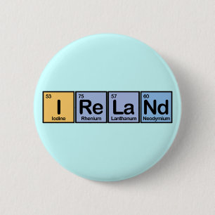 Badge Rond 5 Cm L'Irlande a fait des éléments