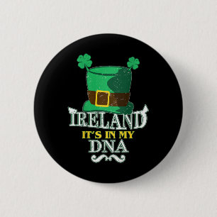 Badge Rond 5 Cm L'Irlande C'est Dans Mon Adn St Patricks Day