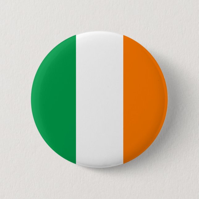 Badge Rond 5 Cm L'Irlande - drapeau national irlandais (Devant)