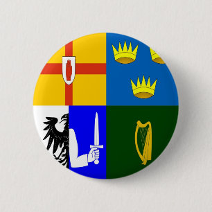 Badge Rond 5 Cm L'Irlande quatre provinces