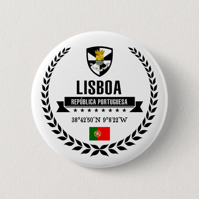 Badge Rond 5 Cm Lisboa (Devant)