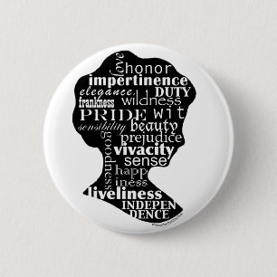 Badge Rond 5 Cm Lisez le bouton de Jane Austen