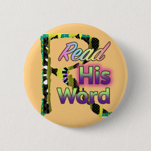 Badge Rond 5 Cm Lisez Sa Parole Autour