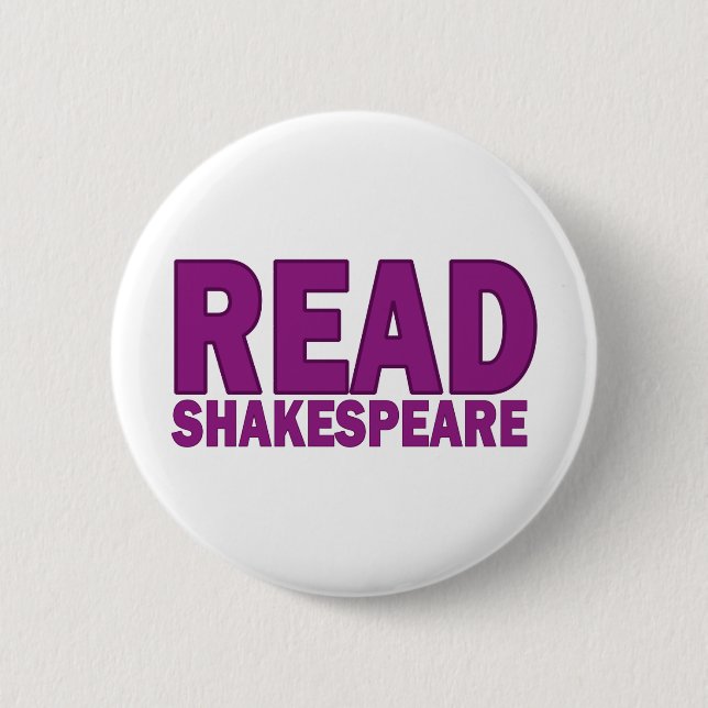 Badge Rond 5 Cm Lisez Shakespeare (Devant)