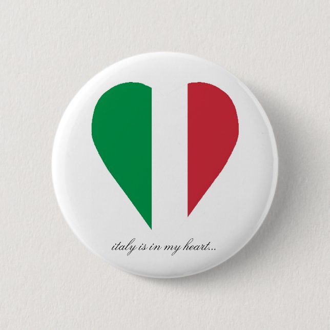 BADGE ROND 5 CM L'ITALIE (Devant)