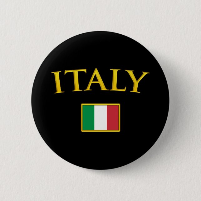 Badge Rond 5 Cm L'Italie d'or (Devant)