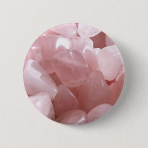 Badge Rond 5 Cm Litres roses de cristal rose spirituel d'amour