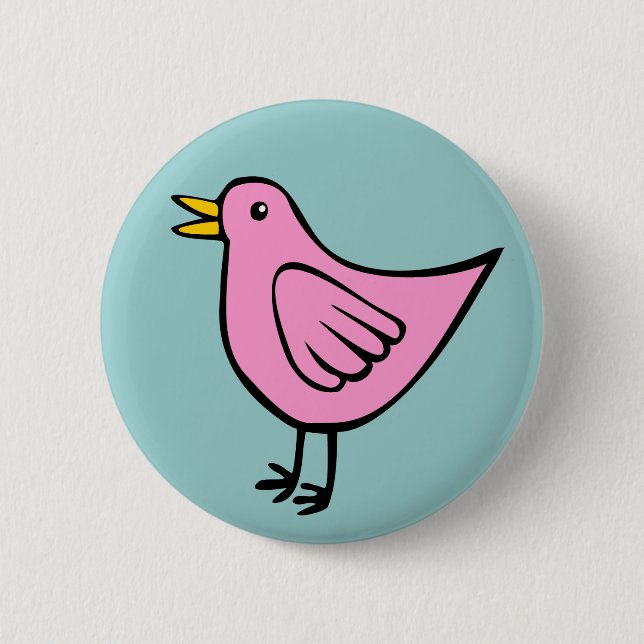 Badge Rond 5 Cm Little Bird 04 (Devant)