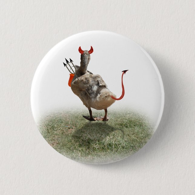 Badge Rond 5 Cm Little Devil Duck (Devant)