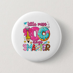 Badge Rond 5 Cm Little Miss 100 Jours Smarter 100ème Jour De L'Éco