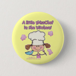 Badge Rond 5 Cm Little Miss Chef