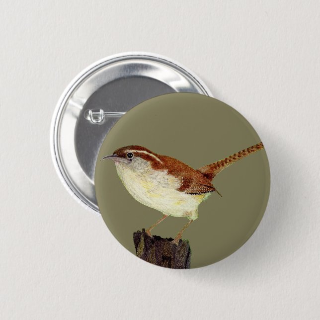 Badge Rond 5 Cm Little Wren (Devant & derrière)