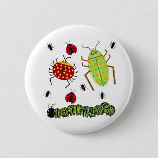 Badge Rond 5 Cm Littlebeane branche la fourmi sur table d'écoute