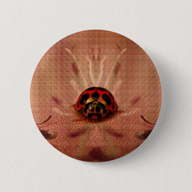 Badge Rond 5 Cm LittleLadyBug (Devant)
