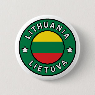 Badge Rond 5 Cm Lituanie Lietuva