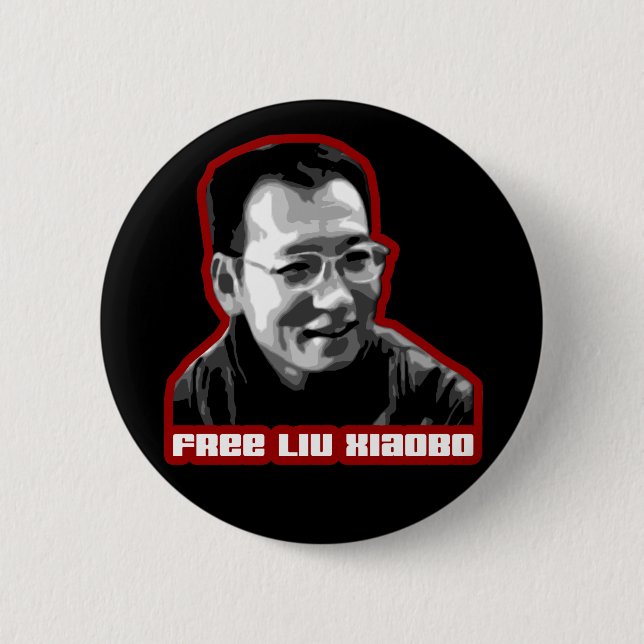 Badge Rond 5 Cm Liu libre Xiaobo (Devant)