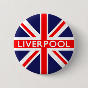 Badge Rond 5 Cm Liverpool : Drapeau britannique