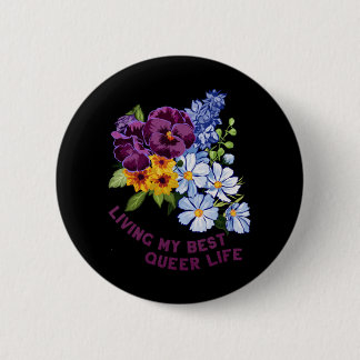 Badge Rond 5 Cm Living My Best Queer Life 2