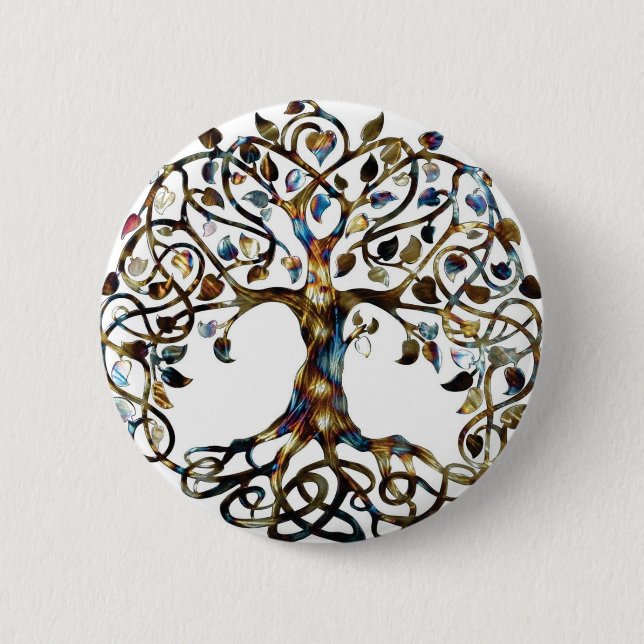 Badge Rond 5 Cm Living Tree (Devant)