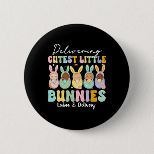 Badge Rond 5 Cm Livraison Des Lapins Les Plus Mignons Travail Et A
