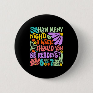 Badge Rond 5 Cm Livre de mème drôle de lecture six sept amoureux d
