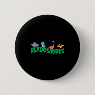 Badge Rond 5 Cm Livre drôle readosaurus livres de dinosaures bibli