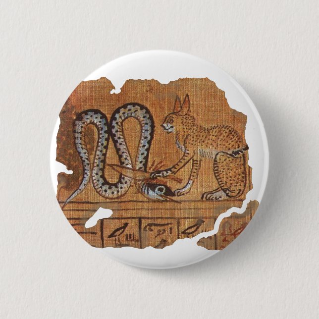Badge Rond 5 Cm Livre égyptien antique de la mort Ra&Apophis (Devant)