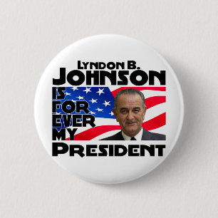Badge Rond 5 Cm Livre Johnson pour toujours