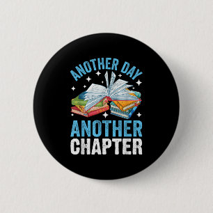 Badge Rond 5 Cm Livre Lecture Un autre jour Un autre chapitre Lite