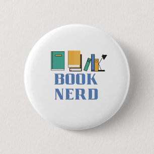 Badge Rond 5 Cm Livre Nerd