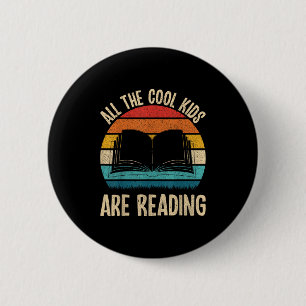 Badge Rond 5 Cm Livres de lecture amusants Bibliothèque de livres