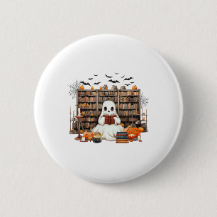 Badge Rond 5 Cm Livres de lecture de fantôme Livret enseignant Hal
