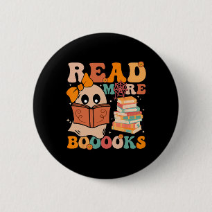 Badge Rond 5 Cm Livres super Ghost Read More Livres Funny Teacher