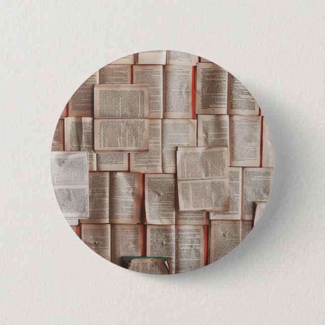 Badge Rond 5 Cm Livres vintages (Devant)