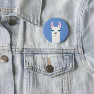 Badge Rond 5 Cm Llama