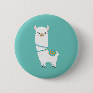Badge Rond 5 Cm Llama